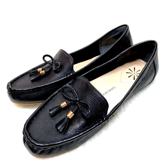 Isaac Mizrahi Shoes - Isaac Mizrahi LIVE! black Leather loafers NWT 8